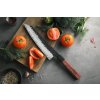 Šéfkuchařský nůž HEZHEN PM8S 8,5" na prkénku
