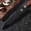 Ukázka dřevěného pouzdra pro nože santoku