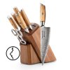 Sada nožů XinZuo Lan B37 se stojánkem a nůžkami, Těhotnej kuchař