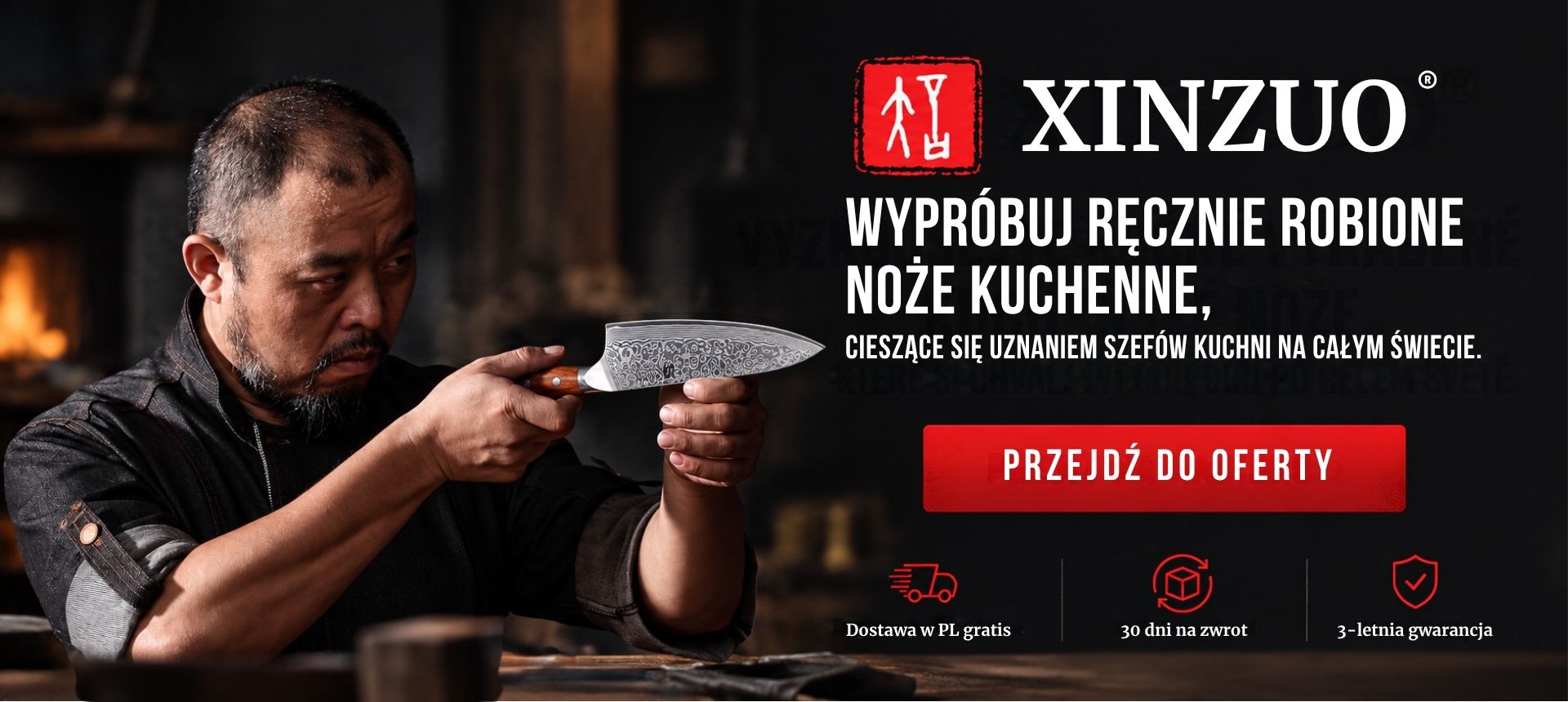 Nóż kuchenny XinZuo do domu i do restauracji