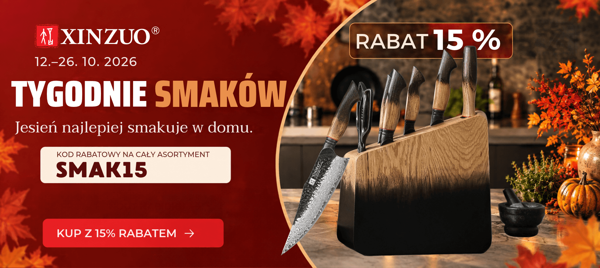 Tygodnie smaków – 15% rabatu na noże XinZuo