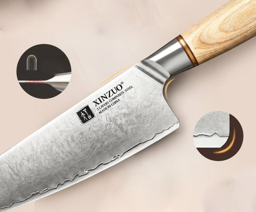 Zaokrąglony grzbiet i nasada klingi