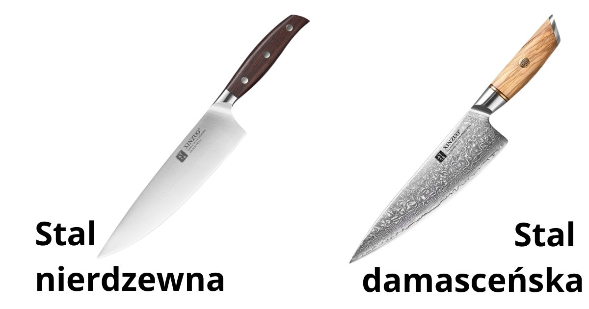 Stal damasceńska różni się od nierdzewnej