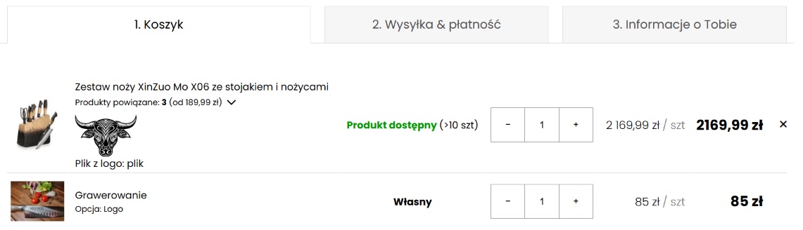 Podgląd koszyka