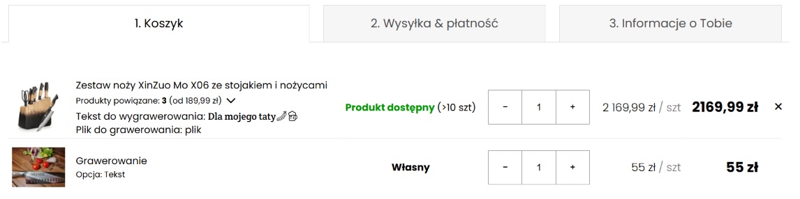 Podgląd koszyka