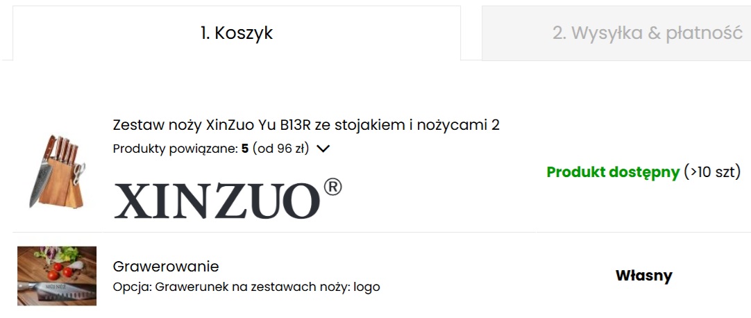 Podgląd koszyka
