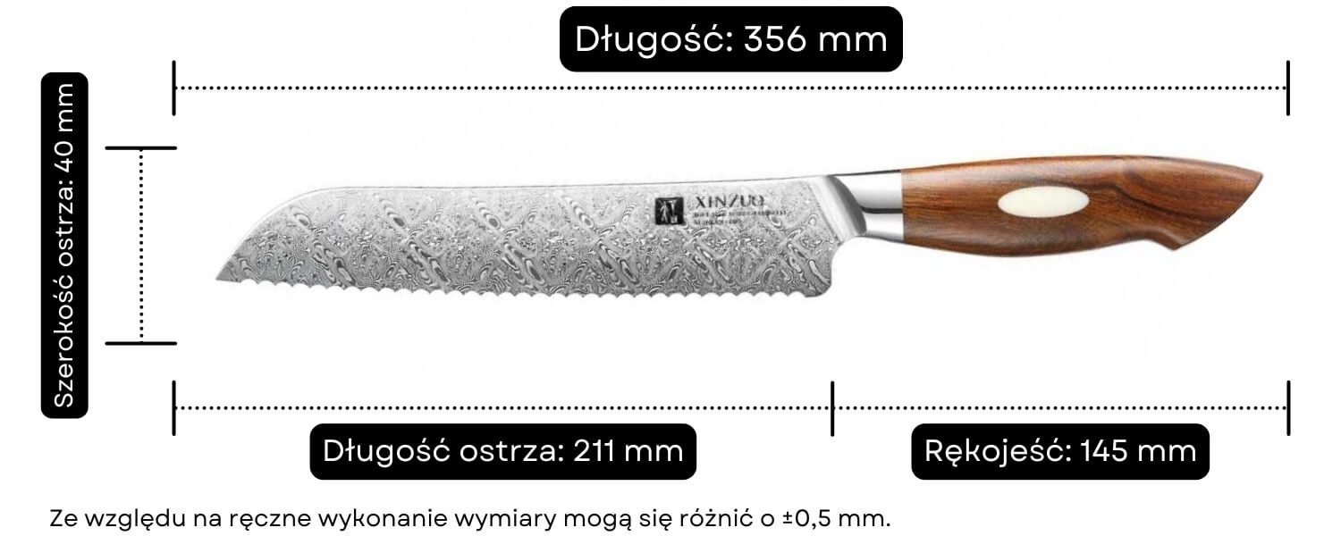 B46D do chleba wymiary