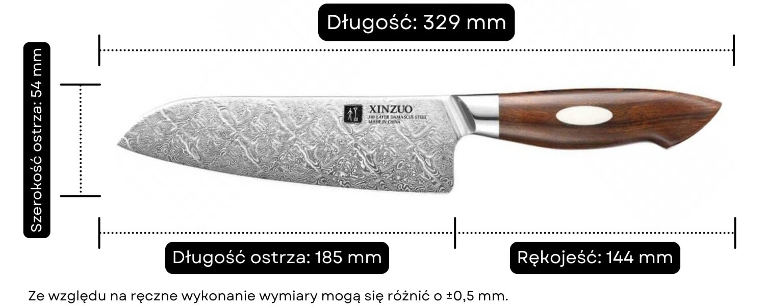 B46D Santoku wymiary
