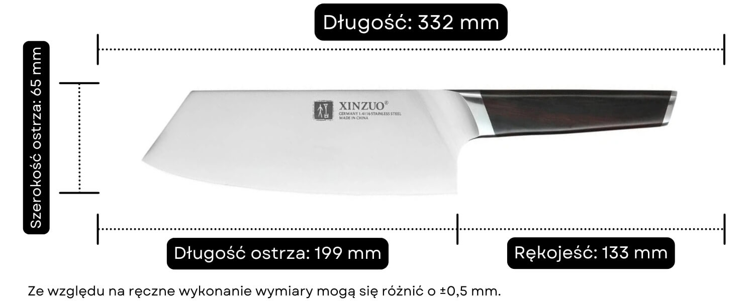 B5 nakiri wymiary