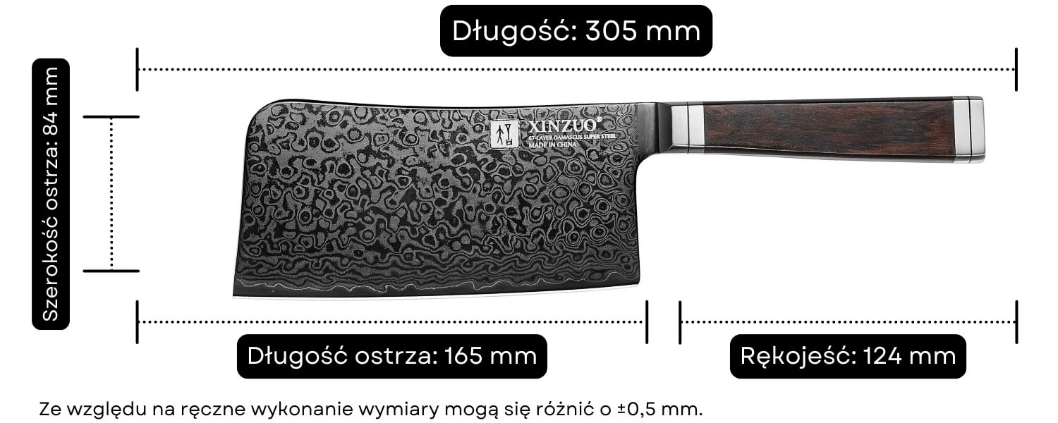 Wymiary tasaka XinZuo X08E