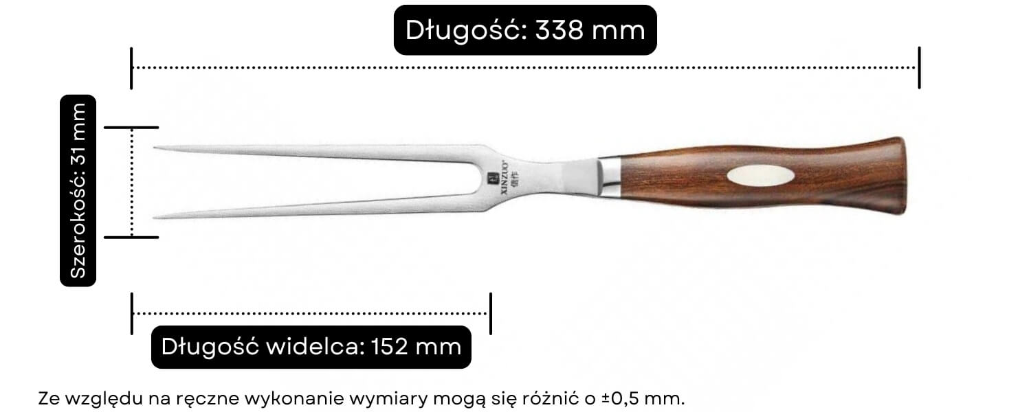 Widelec do mięsa XinZuo B46D wymiary