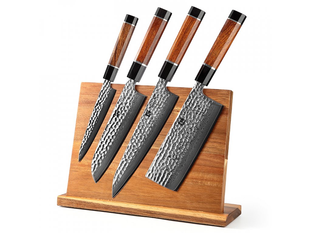 Zestaw noży XinZuo PM8 ze stojakiem magnetycznym