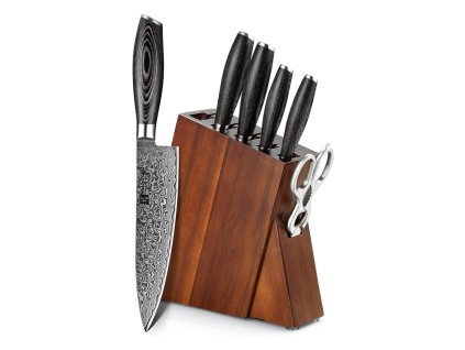 Zestaw noży XinZuo Ya B20 ze stojakiem i nożycami