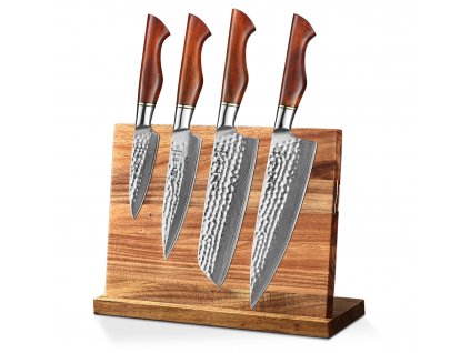 Zestaw noży HezHen B30R Master ze stojakiem magnetycznym