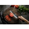 Nóż Santoku XinZuo Mo prezentacja krojenia nożem