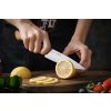 Nóż do warzyw i owoców HEZHEN Master B30S prezentacja krojenia nożem