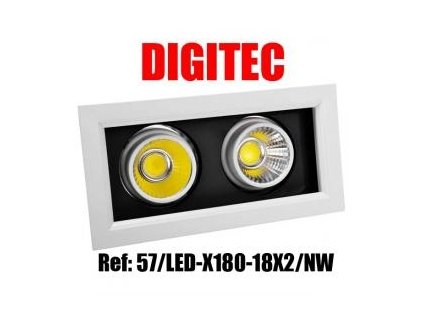 DIGILAMP X180-18X2/NW podhledové svítidlo 2x18W 4000K