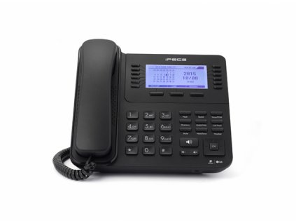 LDP-9240D digitální telefon, 8-řád. displej, 24-progr. samooznačovacích tl. (2×12 znaků), černý