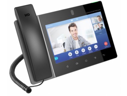 Grandstream GXV 3380 - IP video telefon, Android,  8" LCD, 16x SIP účtů, 2x RJ45, 2xUSB, WIFI, Bluetooth, PoE