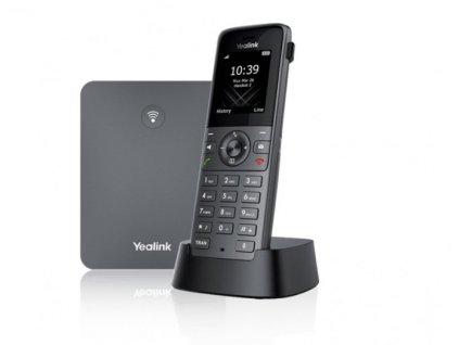 Yealink W73P - bezdrátový DECT IP telefon s barevným LCD (báze+ručka), POE, 10x SIP, až 10 ruček