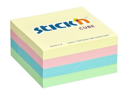 25851 blocek samolepici hopax 76x76 mm 4 barvy 400 listku