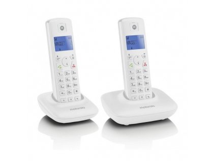 22566 telefon bezsnurovy motorola t402 duo bily