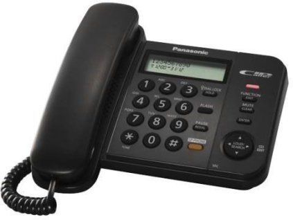 20943 telefon panasonic kx ts580fxb cerny