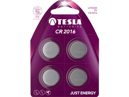 29755 baterie lithiova tesla cr2016 3v knoflikova 4ks