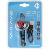 Zadní světlo M-Wave Apollon Mini USB černá