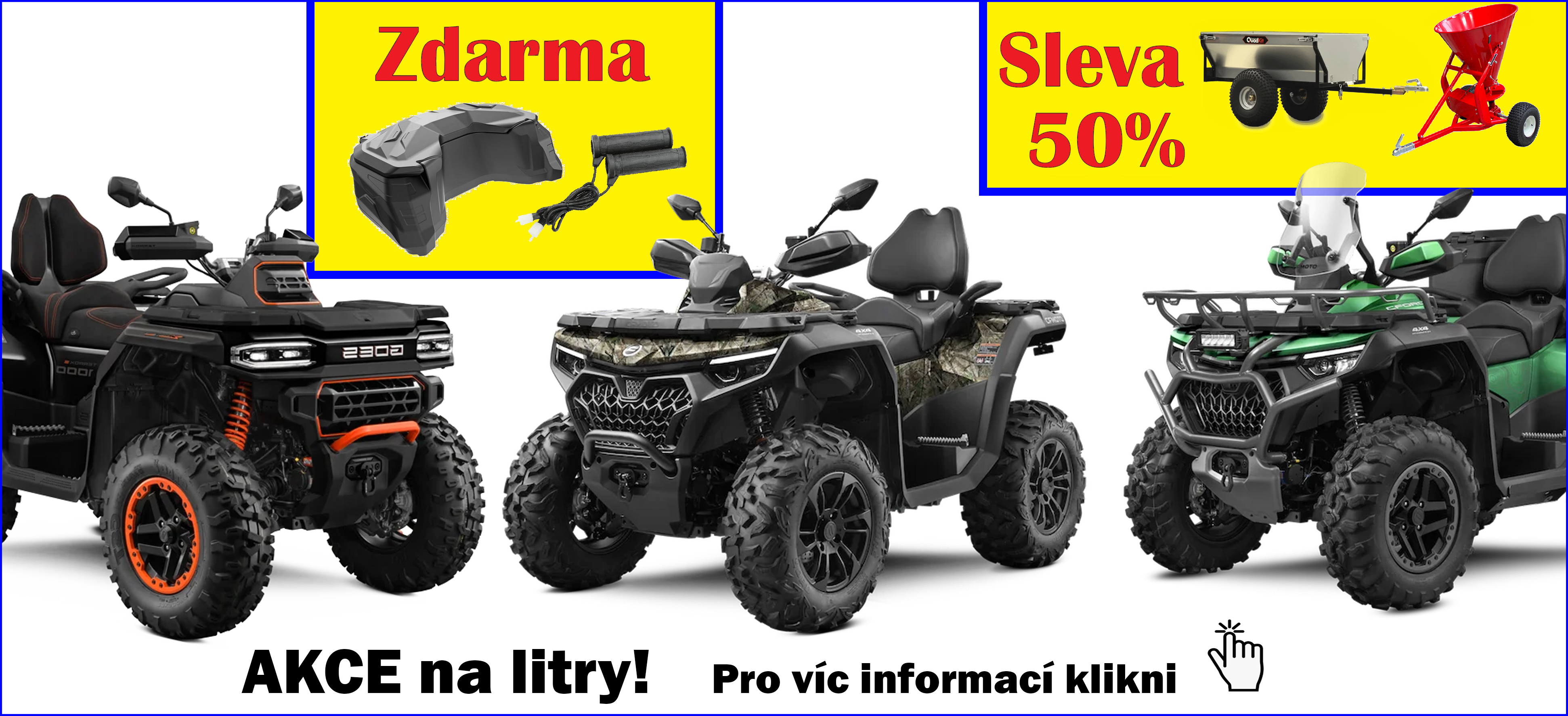 Dárek zdarma k vybraným čtyřkolkám