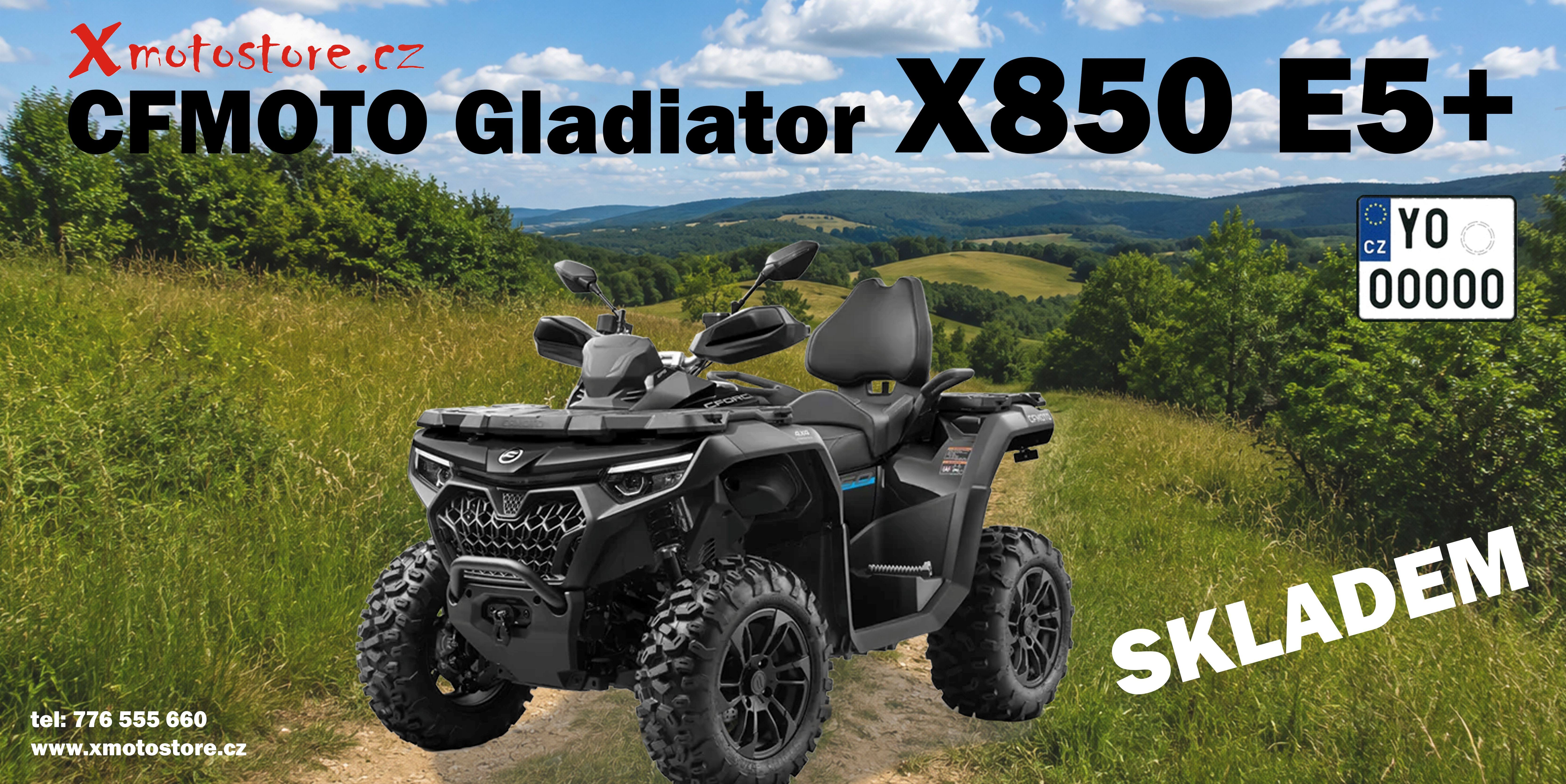 pracovni-ctyrkolka-cfmoto-gladiator-x850-g3 E5-bila-spz-nova-ctyrkolka-dvouvalec-skladem-praha-pribram-beroun-pisek-budejovice