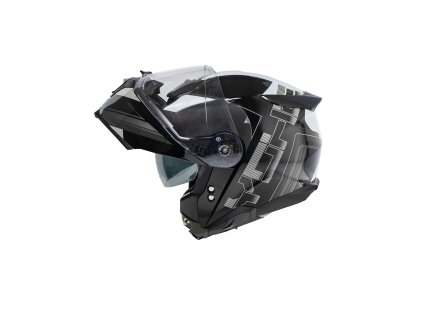 moto helma yohe 937 double visor cerna seda (6)