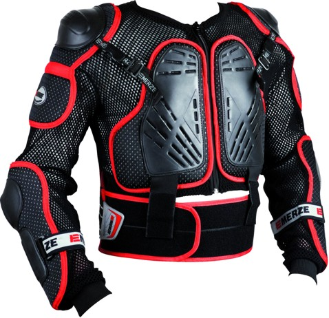 EMERZE DĚTSKÝ CHRÁNIČ TĚLA EM5 KIDS/JUNIOR, EMERZE,  (ČERNÁ/ČERVENÁ) Velikost: 3XL