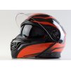 prilba helma maxx vyklopna otviraci oranzova cerna bryle