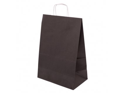 Papírová taška barevná 305x170x445 - černá