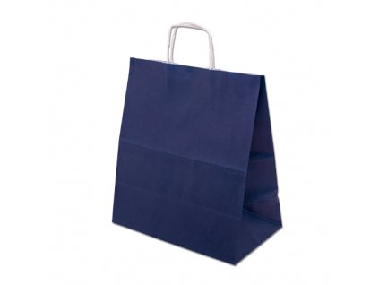 Papírová taška barevná 305x170x340mm - modrá