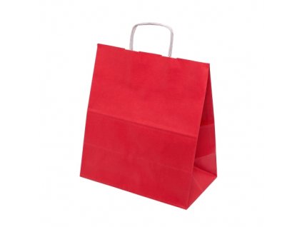 Papírová taška barevná 305x170x340mm - červená