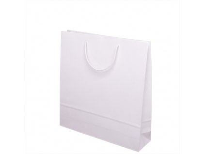Papírové barevné tašky 300x100x400mm - bílá
