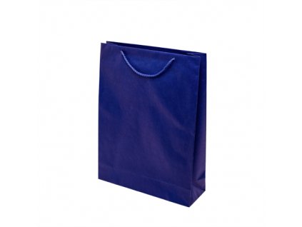 Papírové barevné tašky 300x100x400mm - modrá