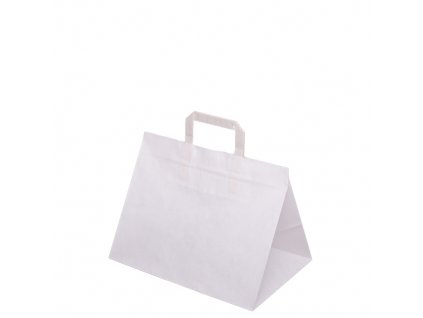 Papírová taška 330x220x245mm - Bílá