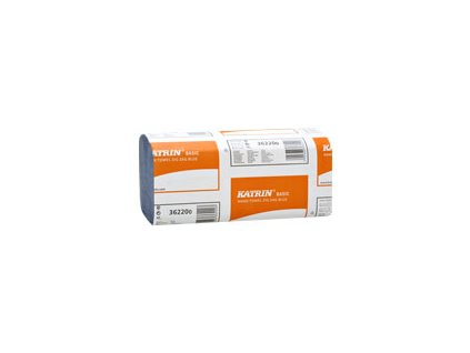 Papírové ručníky KATRIN BASIC Zig Zag Modrá - 362200