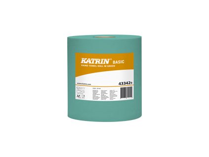 Papírové ručníky v roli KATRIN BASIC M Zelená - 433429