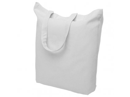 Bavlněná nákupní taška bílá - ucho krátké - 380x420mm