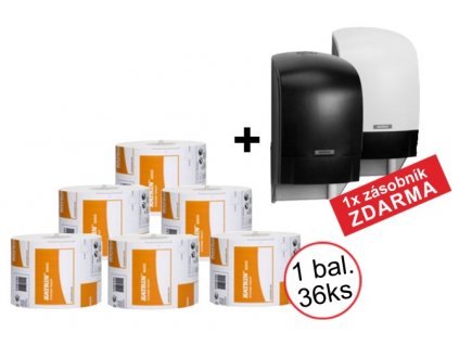 KATRIN SYSTEM BASIC toaletní papír - 156159 1x balení + zásobník ZDARMA