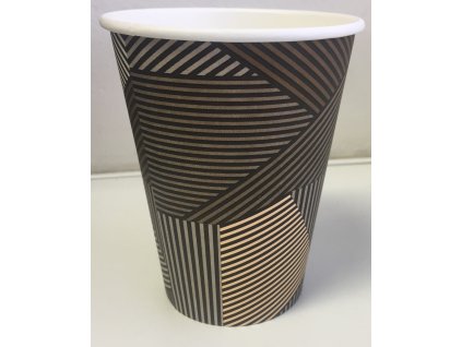 Kelímek na horké nápoje pruhy 300ml (cena za 50ks)