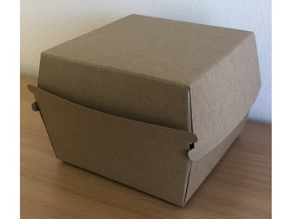 Bio papírový box na Hamburger 13x13x9,5cm (cena za 50ks)