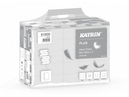 61600 katrin plus hand towel non stop l3 s 25x90 3ply handy pack large