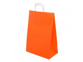 Papírová taška barevná 305x170x445mm - oranžová