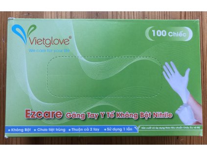 Nitrilové rukavice (cena za 100ks) (Barva Modrá, Velikost L)