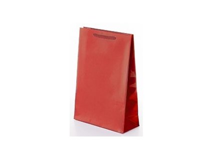 Papierová taška 170x70x250mm - Laminovaná (Barva Červená)